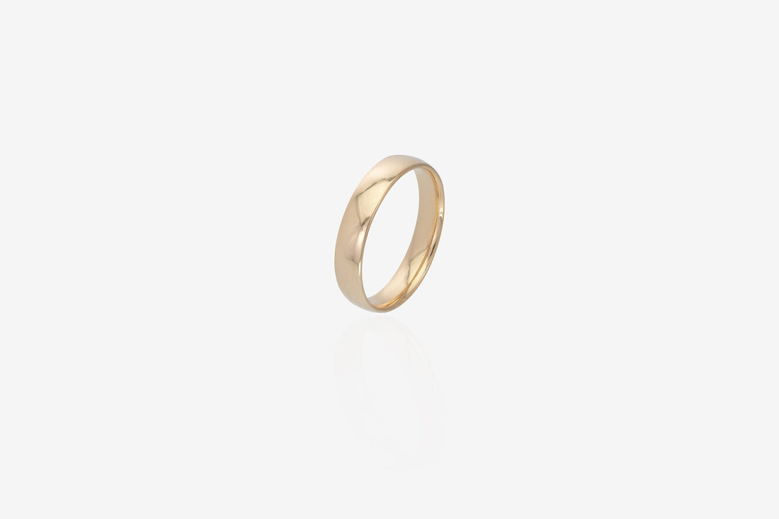 4.3MM Plain Band Wedding Ring, Minimalist Ring, Comfort Fit Plain Wedding Band, Unique Wedding Band for Men