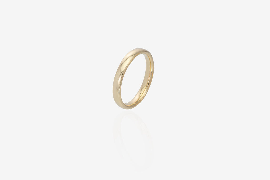 3.4MM Plain Band Wedding Ring, Unique Wedding Band for Men, Minimalist Ring, Comfort Fit Plain Wedding Band