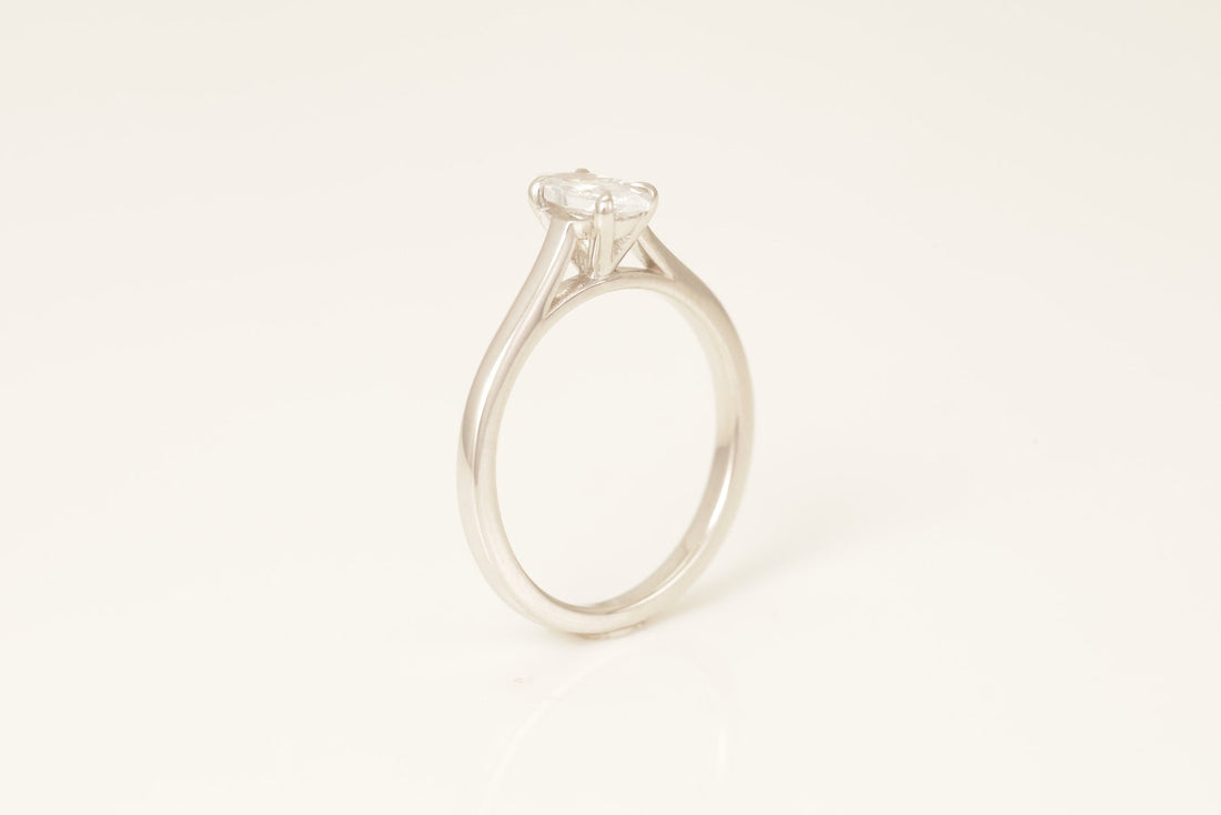 Marquise Cut Diamond Engagement Ring, Wedding Promise Ring, Minimalist Ring, Promise Ring, Ring for Women