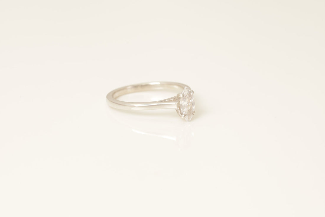 Marquise Cut Diamond Engagement Ring, Wedding Promise Ring, Minimalist Ring, Promise Ring, Ring for Women