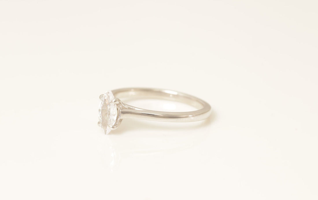 Marquise Cut Diamond Engagement Ring, Wedding Promise Ring, Minimalist Ring, Promise Ring, Ring for Women