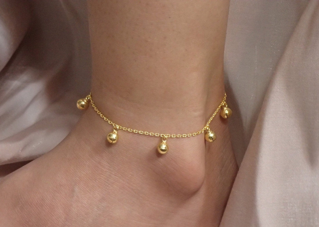 Jingle Bell Anklet / Anklet Gift for Her / Sterling Silver Anklet / Birthday Gift / Gift for Girlfriend, Sister