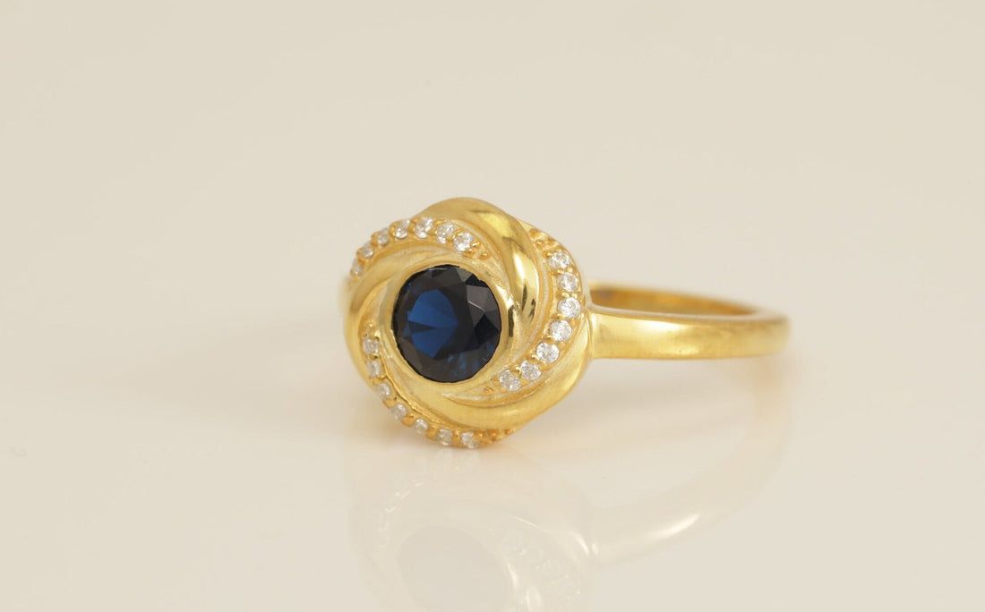 Blue Sapphire Engagement Ring, Channel Set Diamond Halo Blue Sapphire Ring, September Birthstone Ring, Anniversary Ring