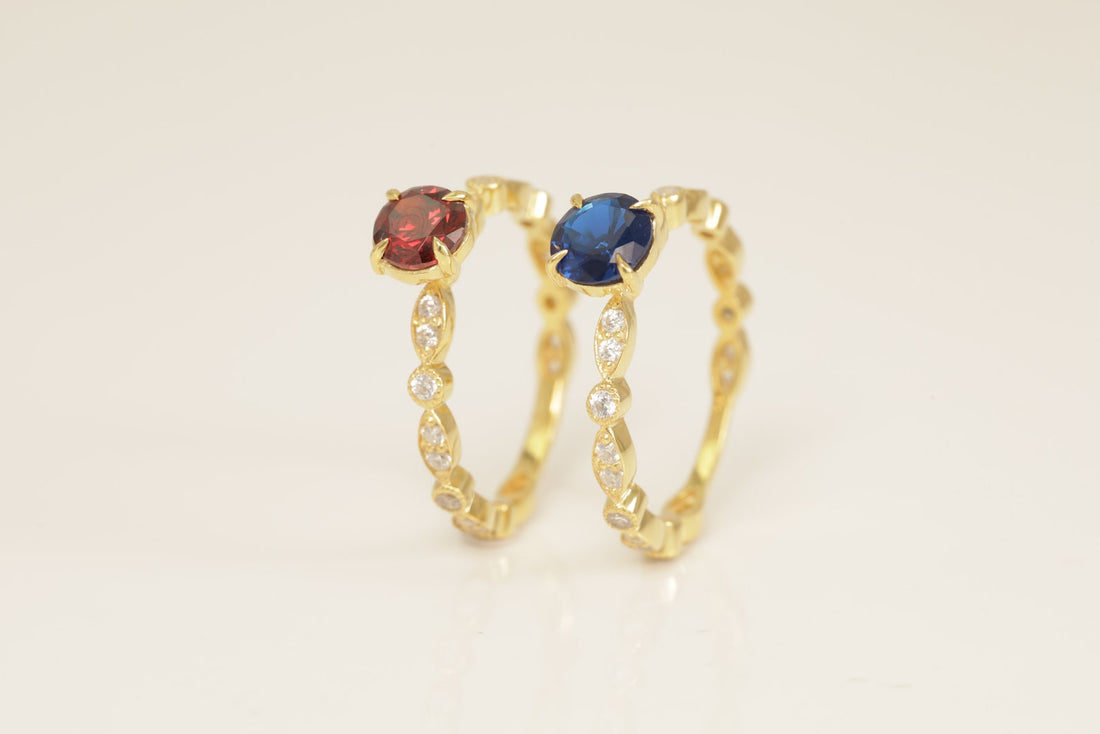 Art Deco Garnet Engagement Ring, Gemstone Wedding Ring, January Birthstone Ring, Marquise Vintage Wedding Ring, Anniversary Ring