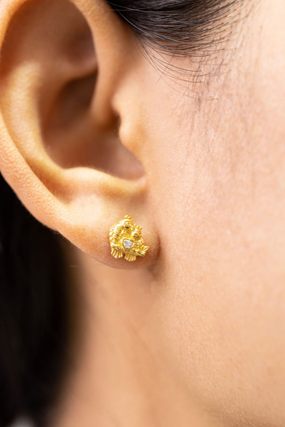 Bird Stud Earrings, Minimalist Bird Earrings, Bird Jewelry, Cute Animal Earrings, Sparrow Earrings