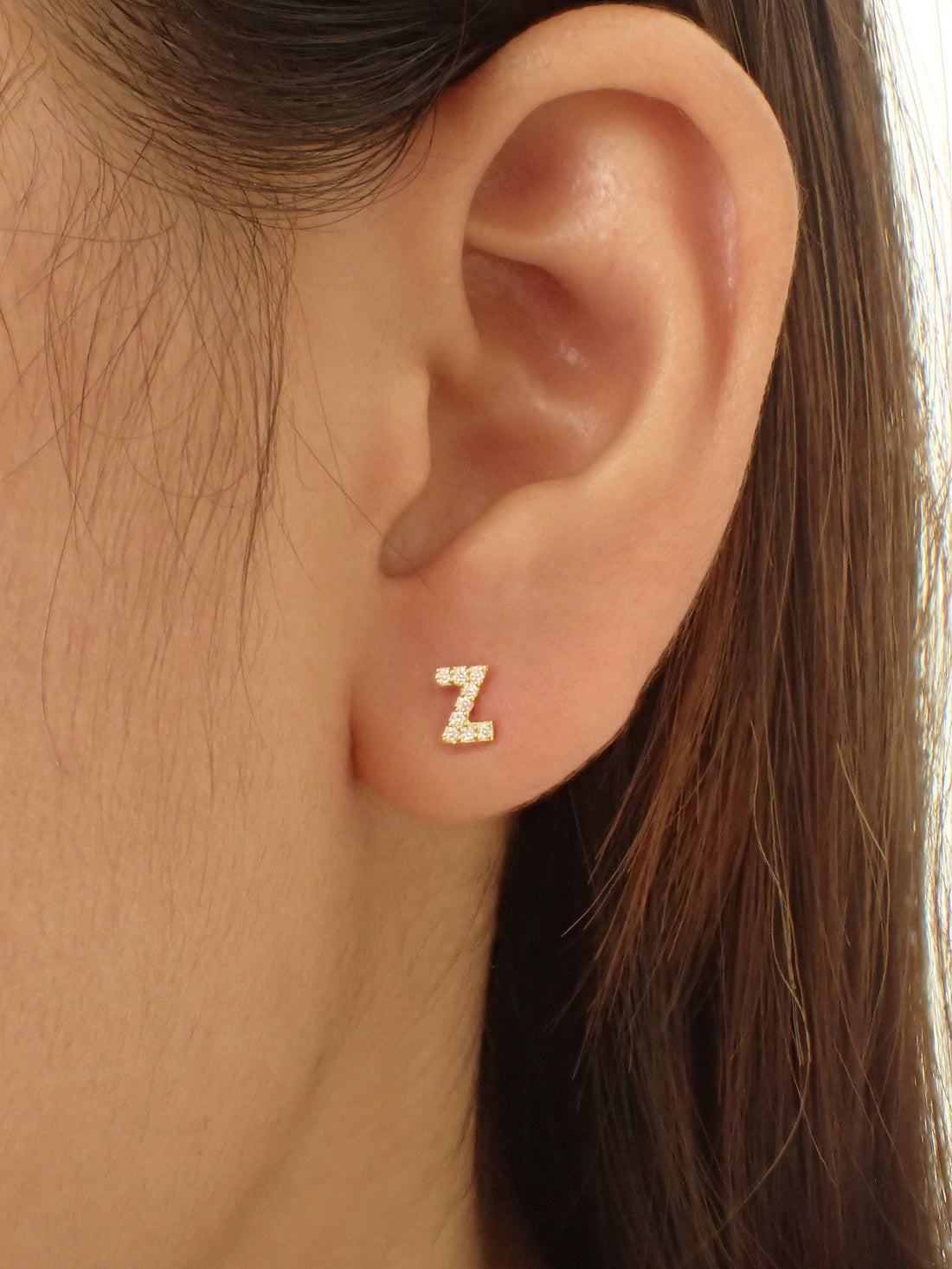 Custom Initials Earrings / Personalized Stud Earrings / Sterling Silver Letter Earrings / Bridesmaids Gifts / Dainty Name Earrings