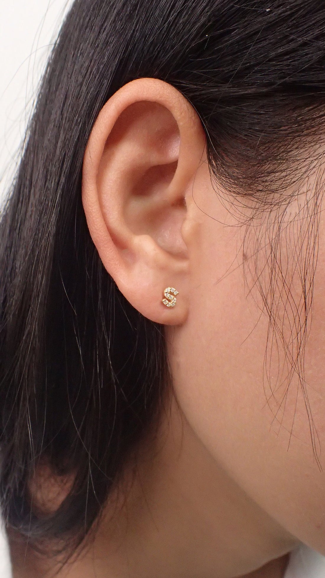 Custom Initials Earrings / Personalized Stud Earrings / Sterling Silver Letter Earrings / Bridesmaids Gifts / Dainty Name Earrings