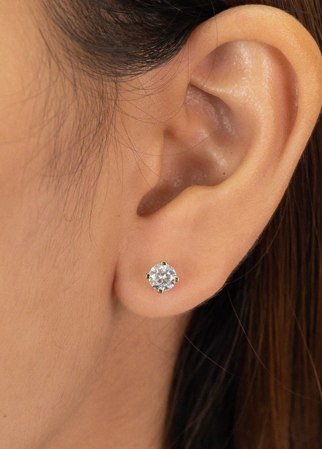 5mm Diamond Stud Earrings, Diamond Simulant Studs, Diamond Earing, Diamond Jewelry