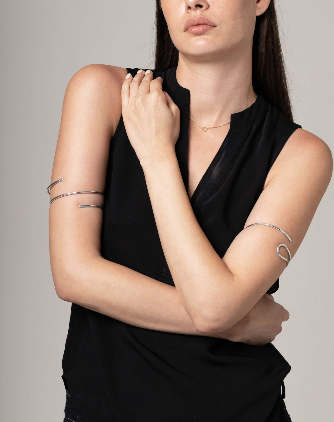 Minimalist Simple Arm Band, Adjustable Open Cuff Bracelet, Upper Arm Cuff, Gold Cuff Bracelet, Upper Arm Jewelry