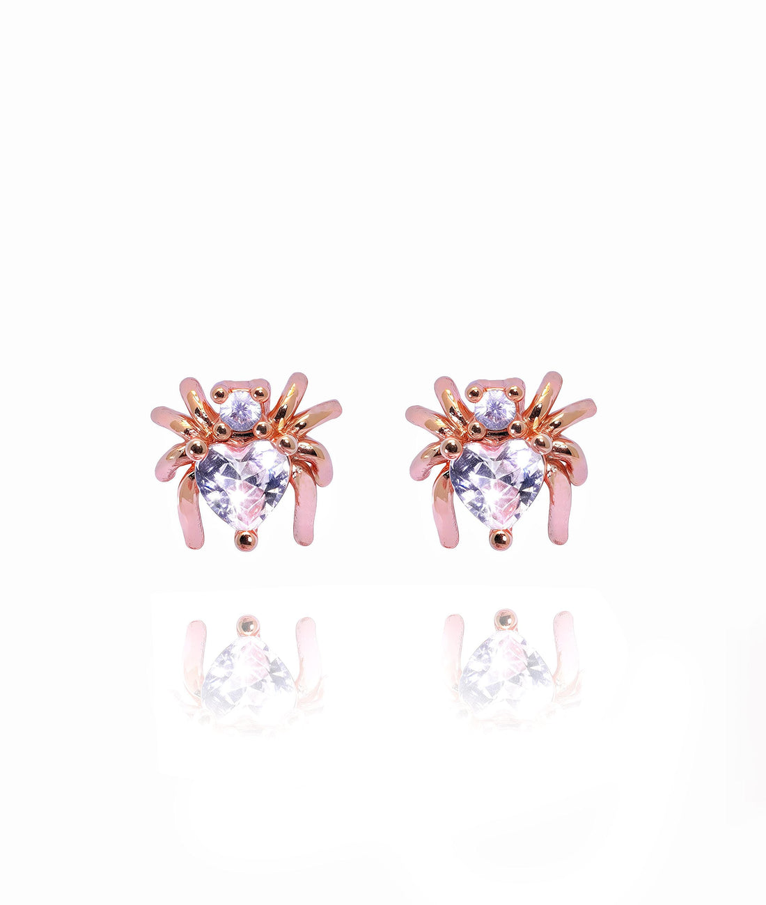 Diamond Spider Stud Earrings, Gothic Halloween Spider Stud Earrings, Spider shape Earnings, Realistic Insect Earrings, Halloween Earrings