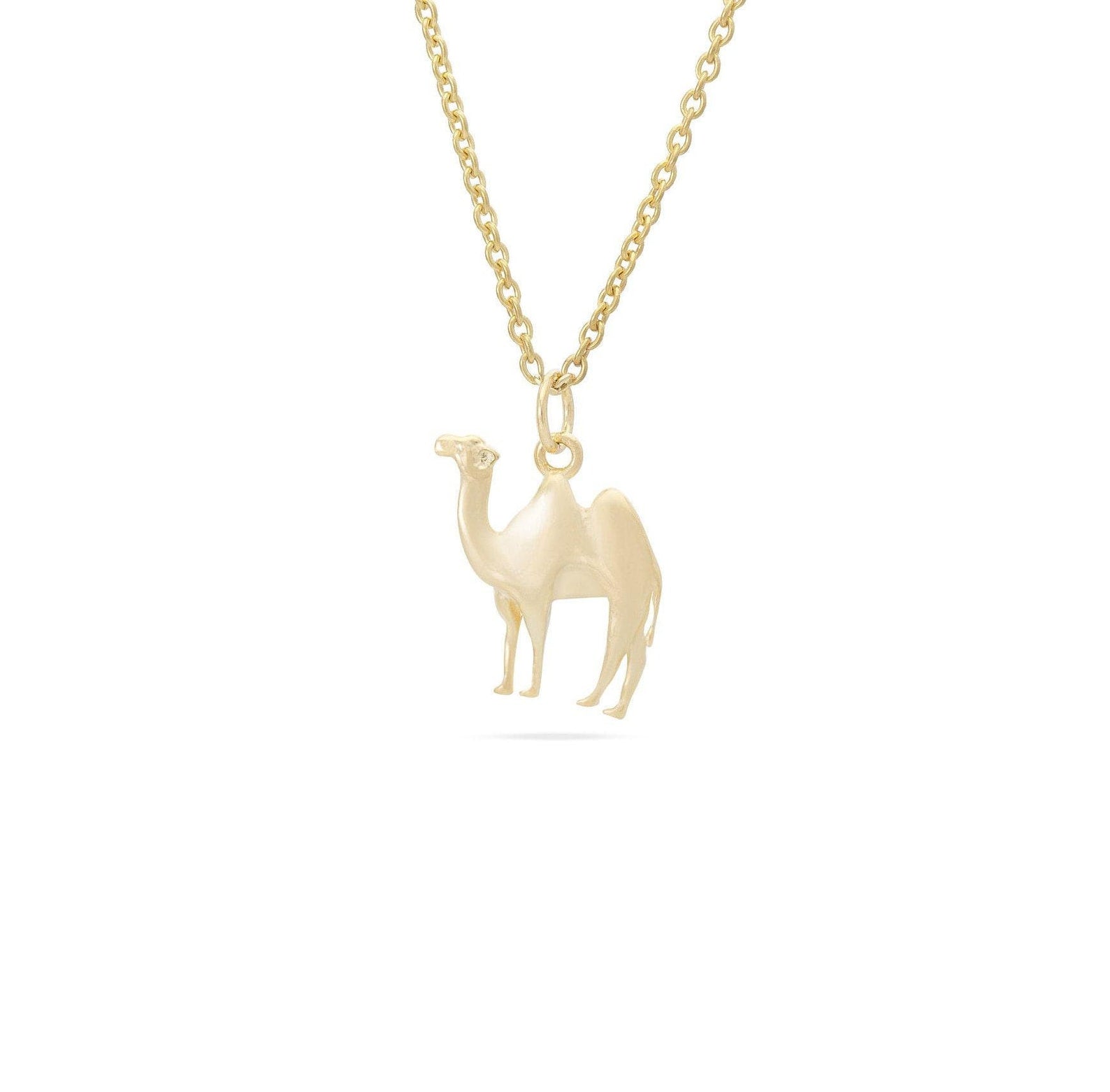 Camel Necklace, Camel Charm Necklace, Gold Camel Charm, Gifts for Animal Lover, Layering Necklaces