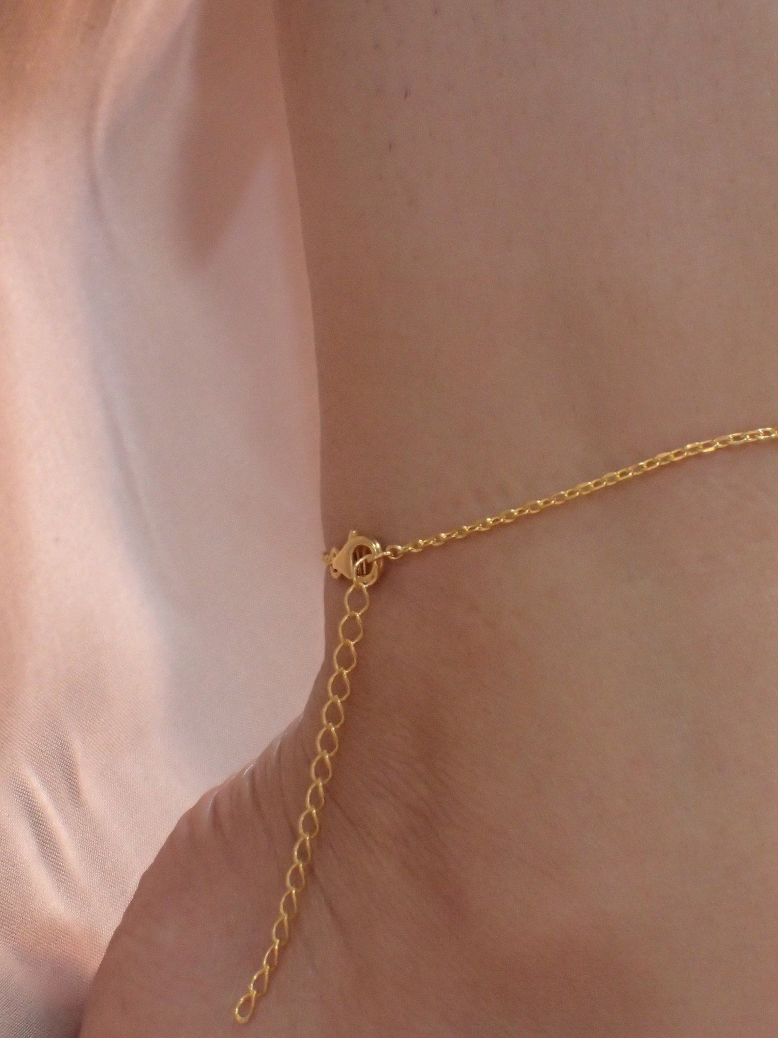 Heart Anklet / Simple Heart Anklet Bracelet / Sterling Silver Layering Anklet / Gift for Her / Bridesmaid Gift