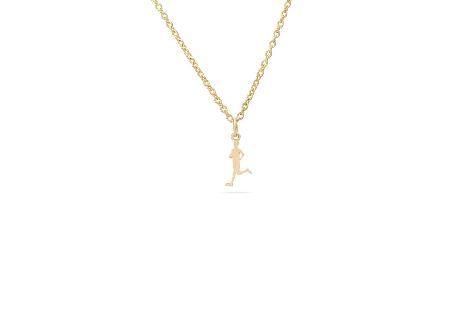 Runner Necklace, Jogging Necklace , Runner Charm Gift for Coach, Sports Jewelry, Marathon Gift