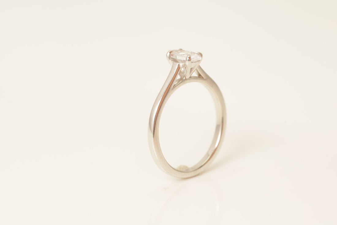 Marquise Cut Diamond Engagement Ring, Wedding Promise Ring, Minimalist Ring, Promise Ring, Ring for Women