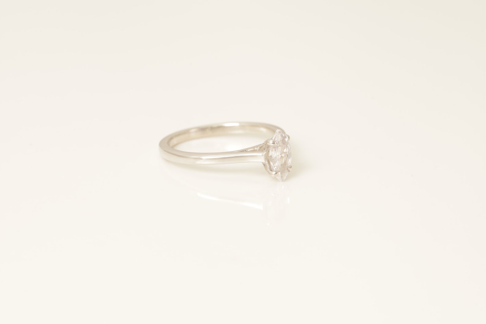 Marquise Cut Diamond Engagement Ring, Wedding Promise Ring, Minimalist Ring, Promise Ring, Ring for Women