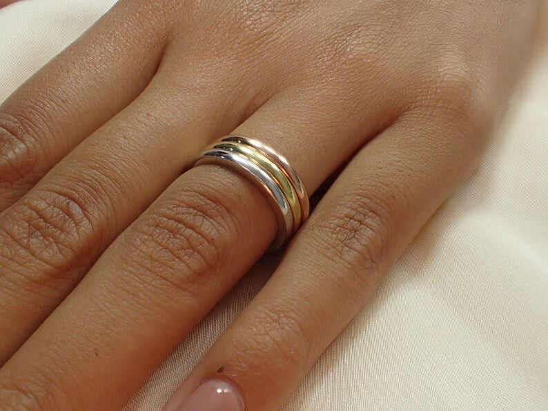 2.0 MM Flat Plain Wedding Band / 925 Sterling Silver Plain Band / Smooth Band / Thin Dainty Stackable Band