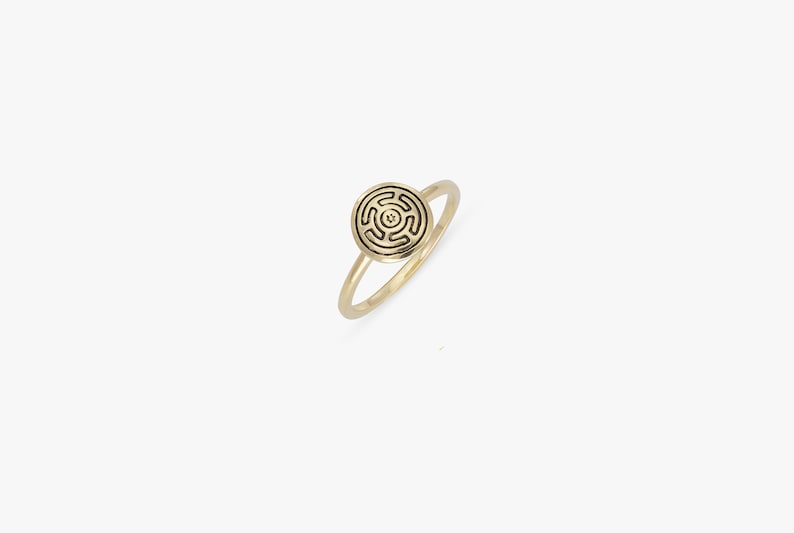 Hecate Ring, Hecate's Magic Strophalos Ring, Wheel of Hecate Symbol Jewelry, Talisman Ring, Goddess Ring