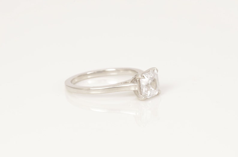 4.0 CT Asscher Cut Diamond Engagement Ring, Asscher Diamond Wedding Ring, Promise Ring for Women, Anniversary Ring