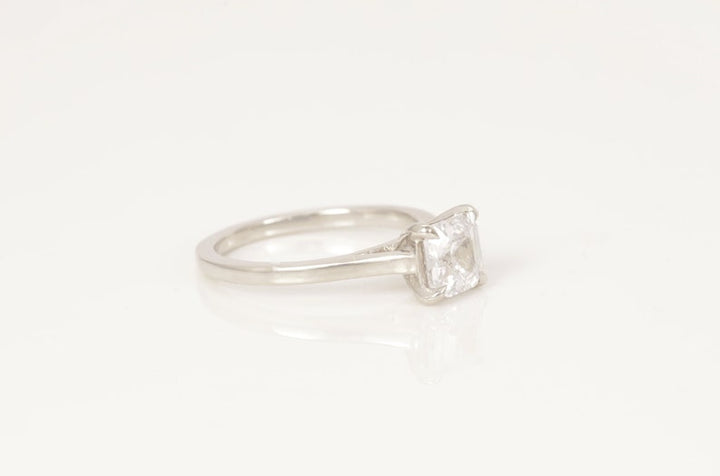 4.0 CT Asscher Cut Diamond Engagement Ring, Asscher Diamond Wedding Ring, Promise Ring for Women, Anniversary Ring