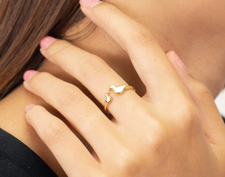 Duck Ring, 18K Gold Duck Ring, Dainty Animal lover Jewelry, Minimalist Animal Jewelry, Gift For Daughter and Mom