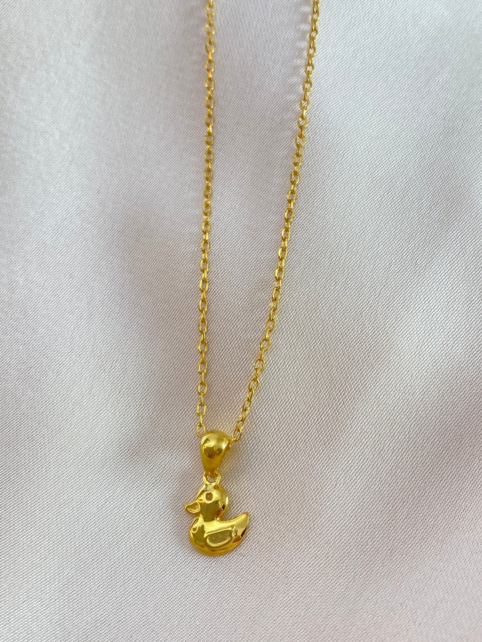 Duck Necklace / Duck Charm Pendant / Bird Lover Gift / Best Friend Gift / Hunting Gifts