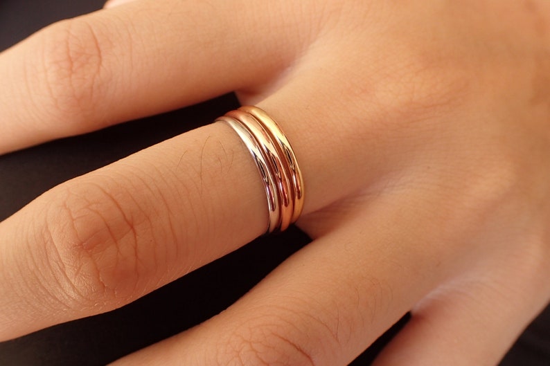 1.8mm Simple Thin Plain Wedding Band, Smooth Plain Band, Thin Dainty Stackable Band