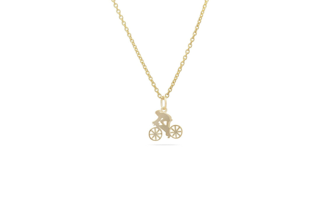 Bicycle Pendant Necklace, Tiny Bicycle Necklace, Gift for Bicycle lover, Dainty Necklace for Men