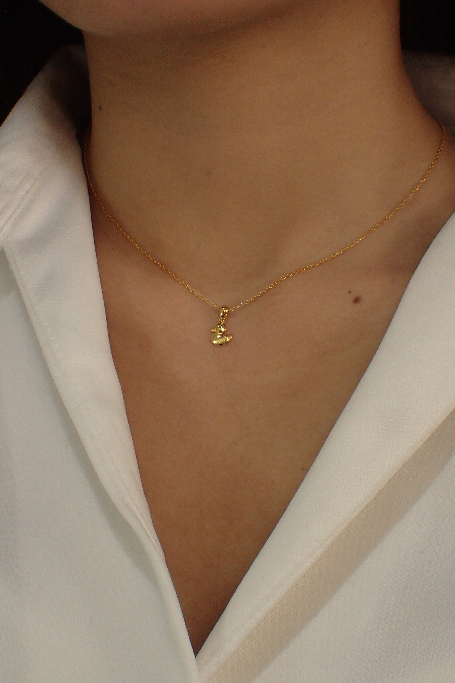 Duck Necklace / Duck Charm Pendant / Bird Lover Gift / Best Friend Gift / Hunting Gifts