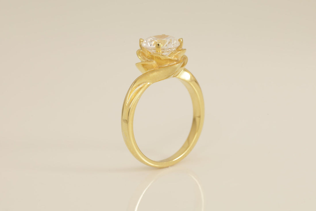 1.30 CT Unique Diamond Engagement Ring, Flower Style Engagement Ring, Bridal Wedding Ring Gift for Women