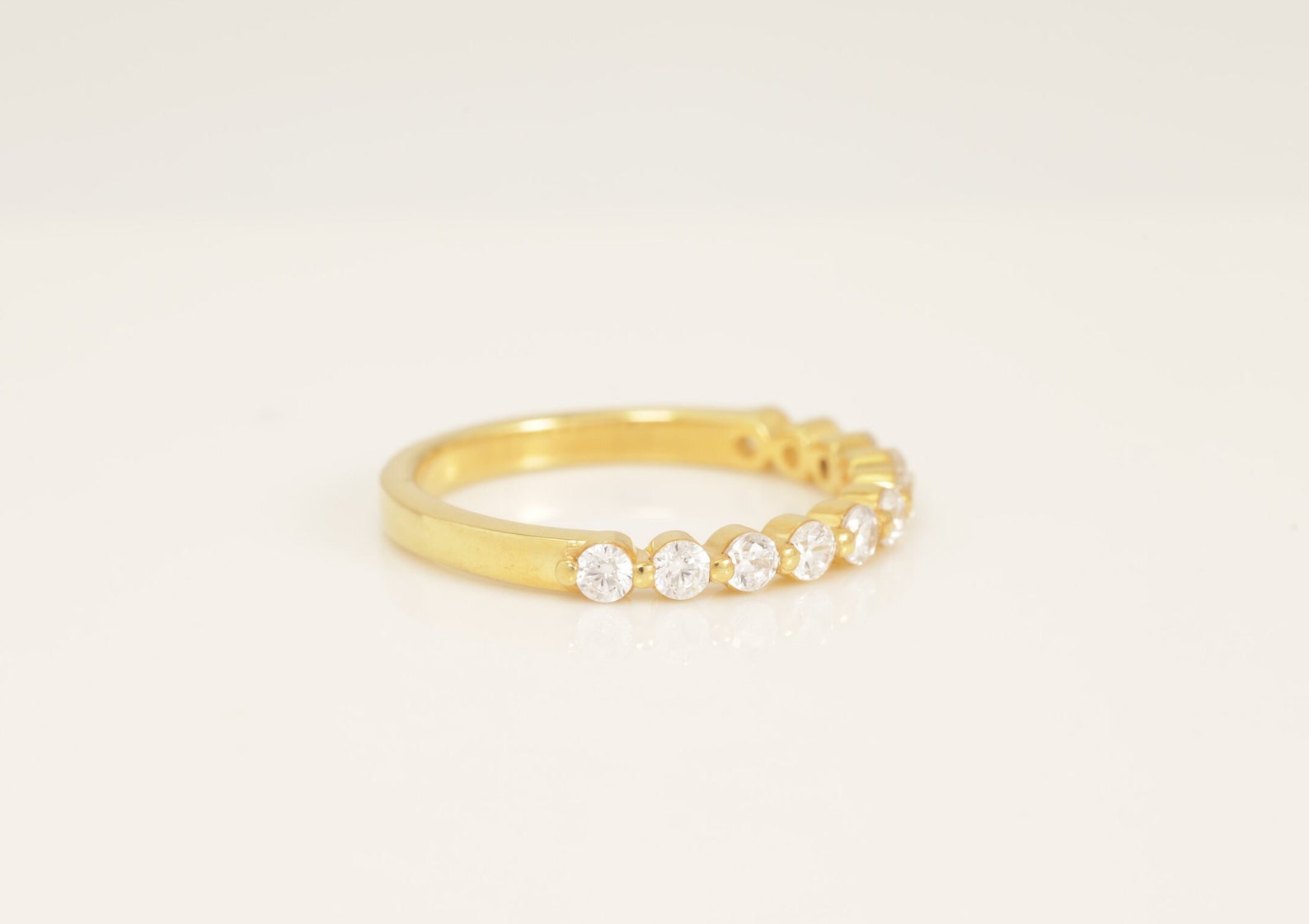 Mother's Day Gift, 2.0MM Moissanite Wedding Band, Mothers Day Gift Ideas, Unique Mom Gift, Mother's Day Jewelry,