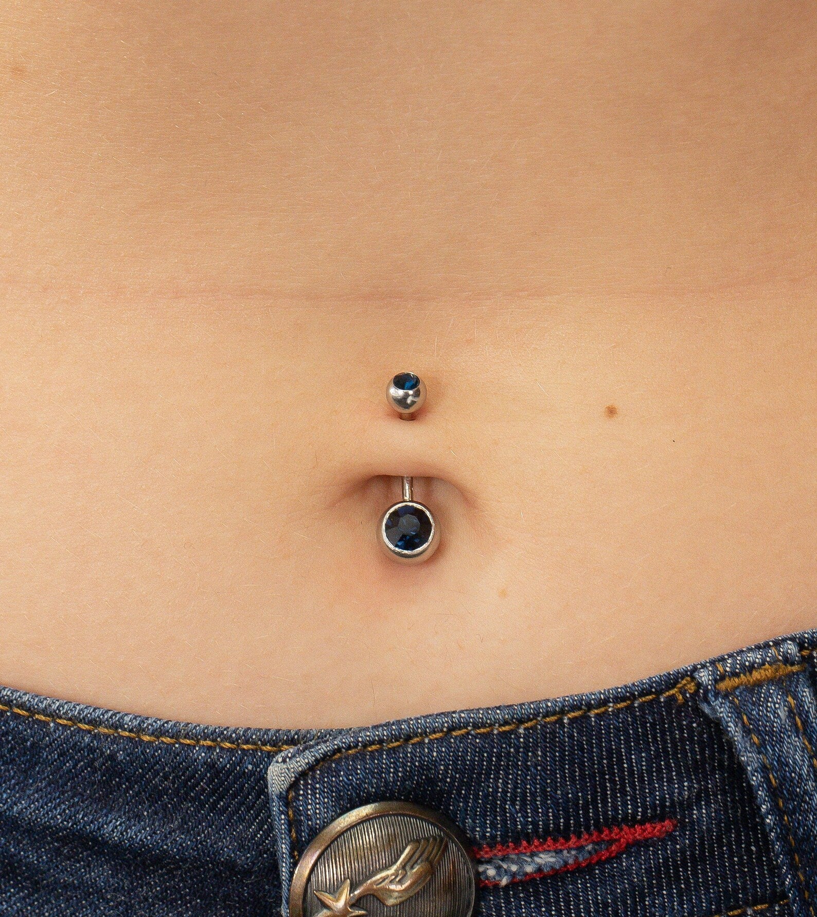 Bezel Set Black Diamond Belly Ring, Sterling Silver Curved Barbell, Dainty Belly Ring, Belly Button Jewelry, Navel Piercing