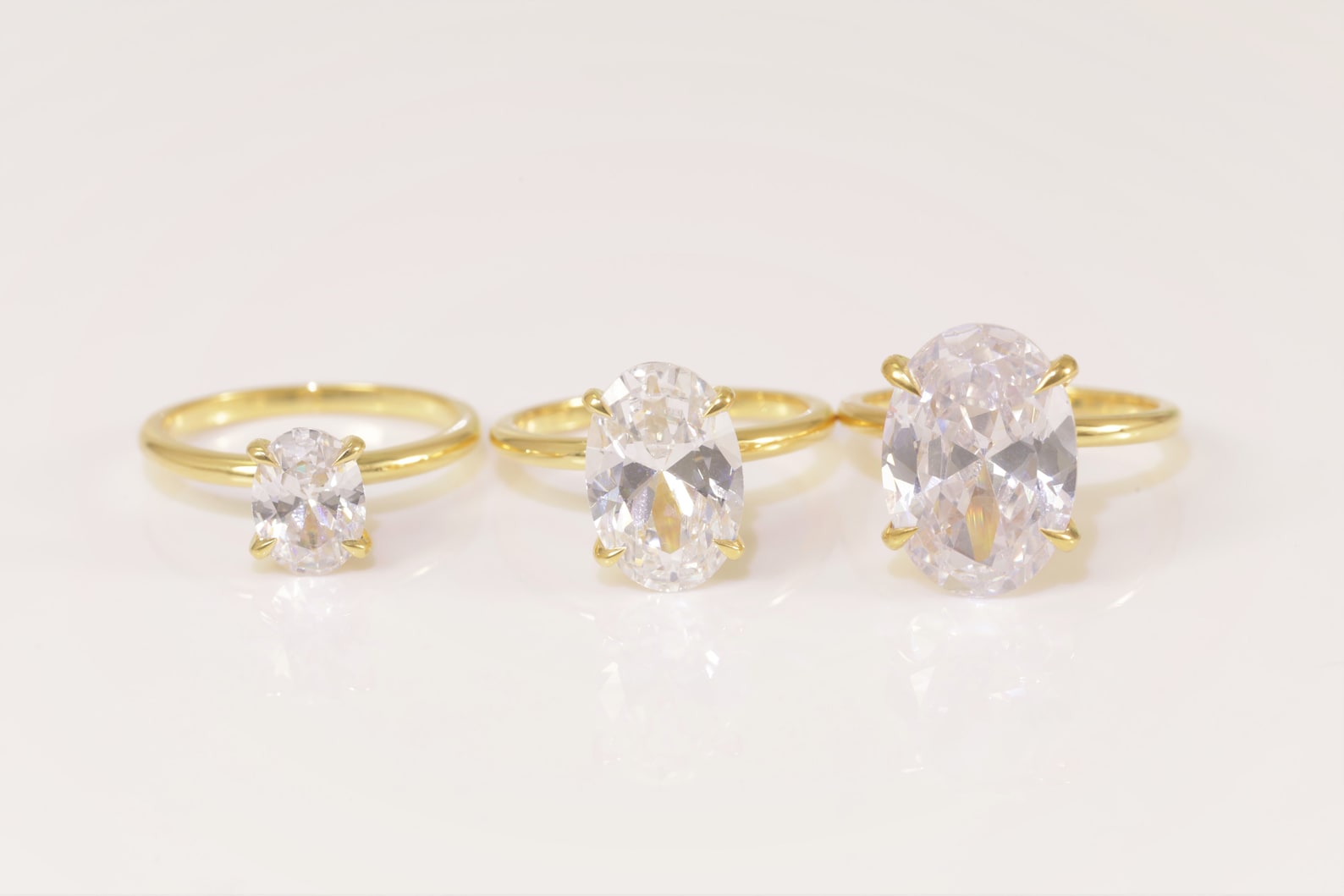 Oval Engagement Ring, Solitaire Ring Gift for Her, Delicate Promise Ring, Anniversary Ring for Women, 5.81ct 3ct 2.50ct 1.25ct 0.75ct