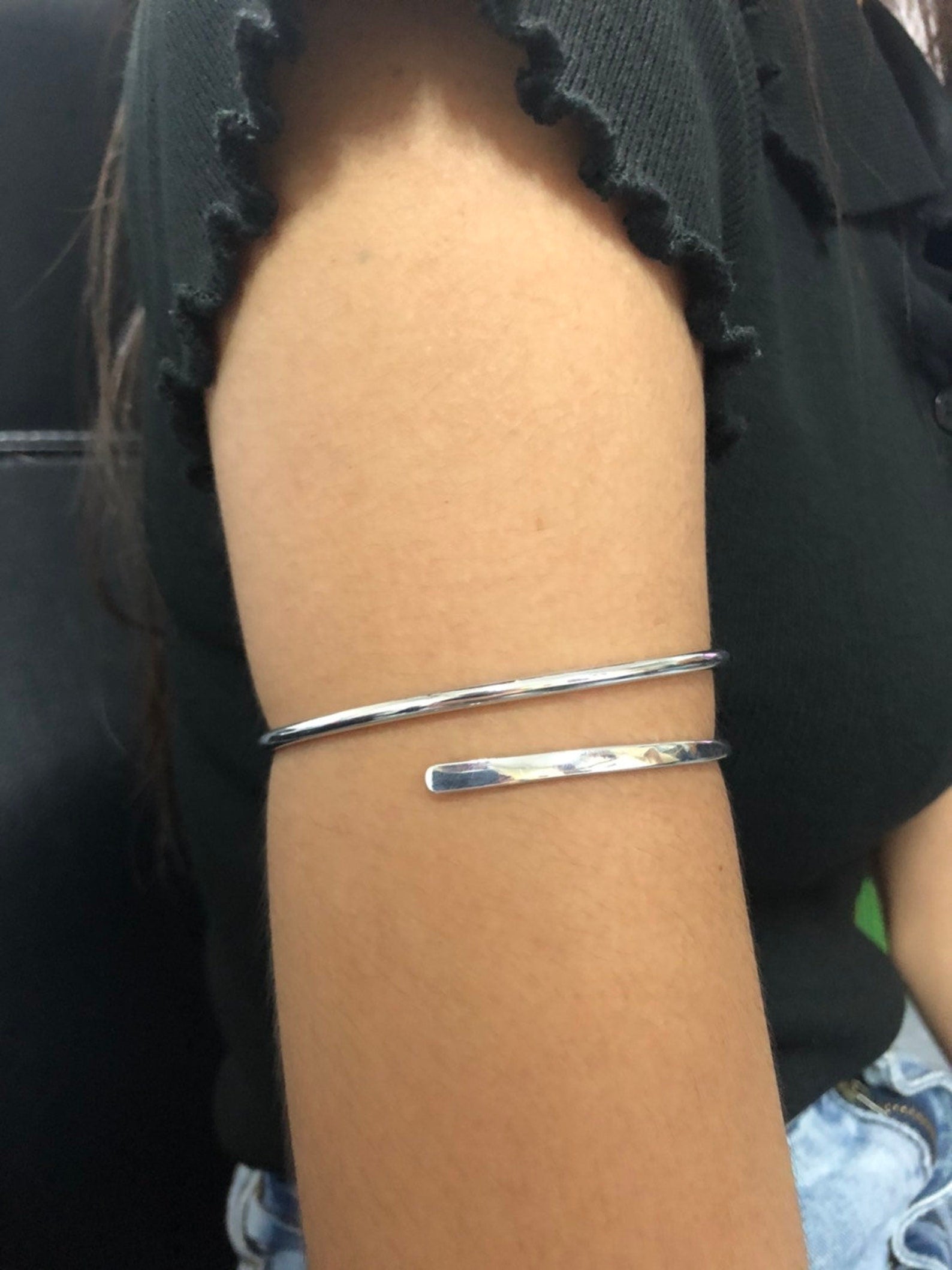 Minimalist Simple Arm Band / Upper Arm Cuff / Thin Arm Band / Upper Arm Jewelry / Arm Bracelet