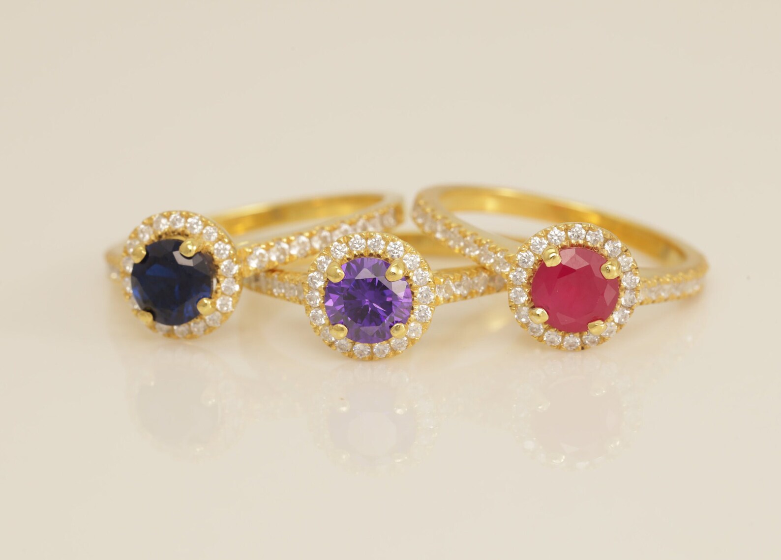 Diamond Halo Ruby Engagement Ring, July Birthstone Ring, Vintage Style Ruby Ring, Bridal Promise Ring for Women, Anniversary Ring