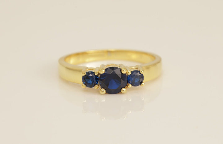 0.50 CT Blue Sapphire Engagement Ring, September Birthstone Ring, Vintage Stylish Rings, Promise Ring, Anniversary Ring Gift for Her