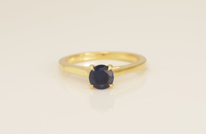 2.0 CT Blue Sapphire Solitaire Engagement Ring, Wedding Ring for Women, Anniversary Gift, September Birthstone Rings