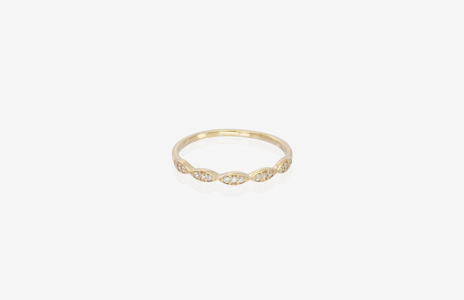 Marquise Shape Moissanite Wedding Ring, Half Eternity Moissanite Band, Vintage Art Deco Ring, Stacking Bridal Ring for Women