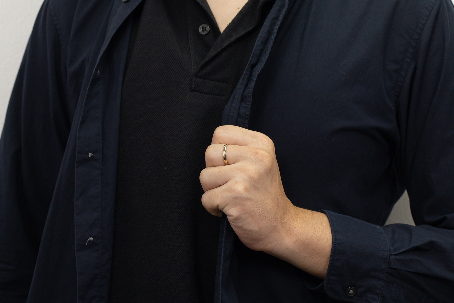 2.8MM Plain Band Wedding Ring, Comfort Fit Plain Wedding Band, Unique Wedding Band for Men, Minimalist Ring