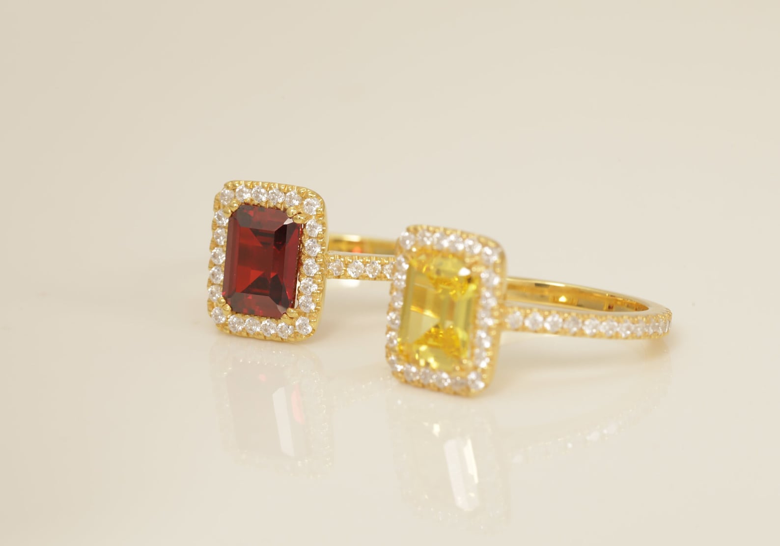 Diamond Halo Garnet Engagement Ring, January Birthstone Ring, Bridal Promise Ring, Anniversary Ring Gift for Her