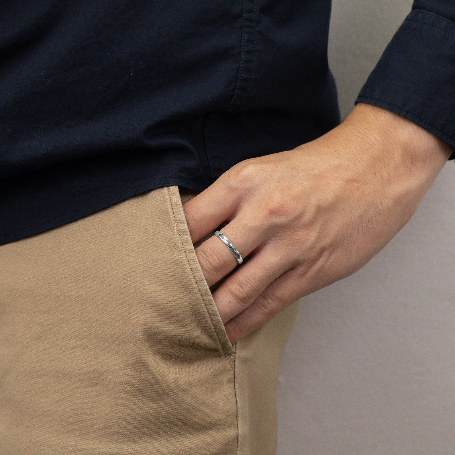 2.8MM Plain Band Wedding Ring, Comfort Fit Plain Wedding Band, Unique Wedding Band for Men, Minimalist Ring