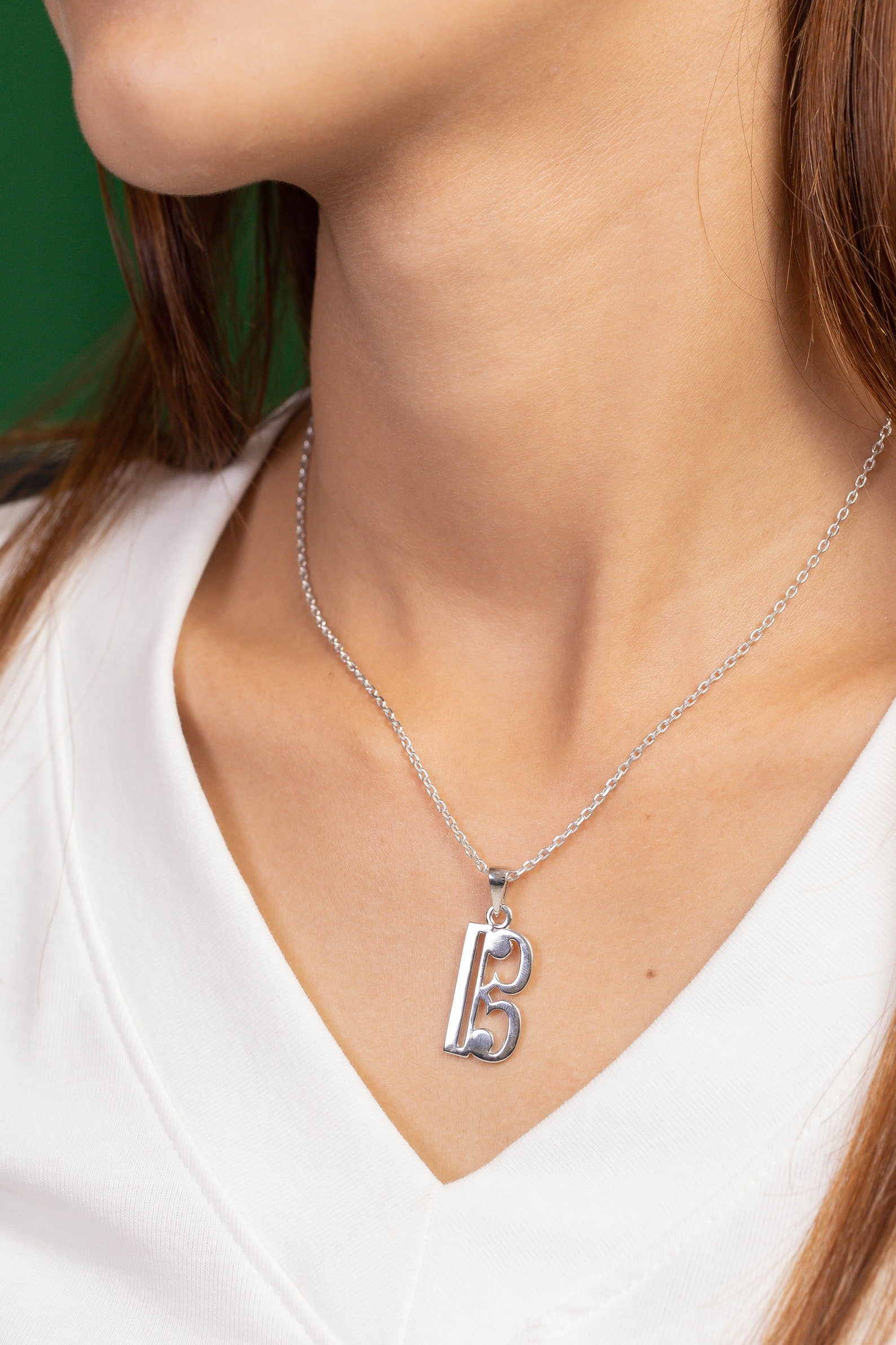 Alto Clef Necklace Pendant , Sterling Silver C Music Note Necklace, Teachers Gift, Thanksgiving Gift, Gift for Musician