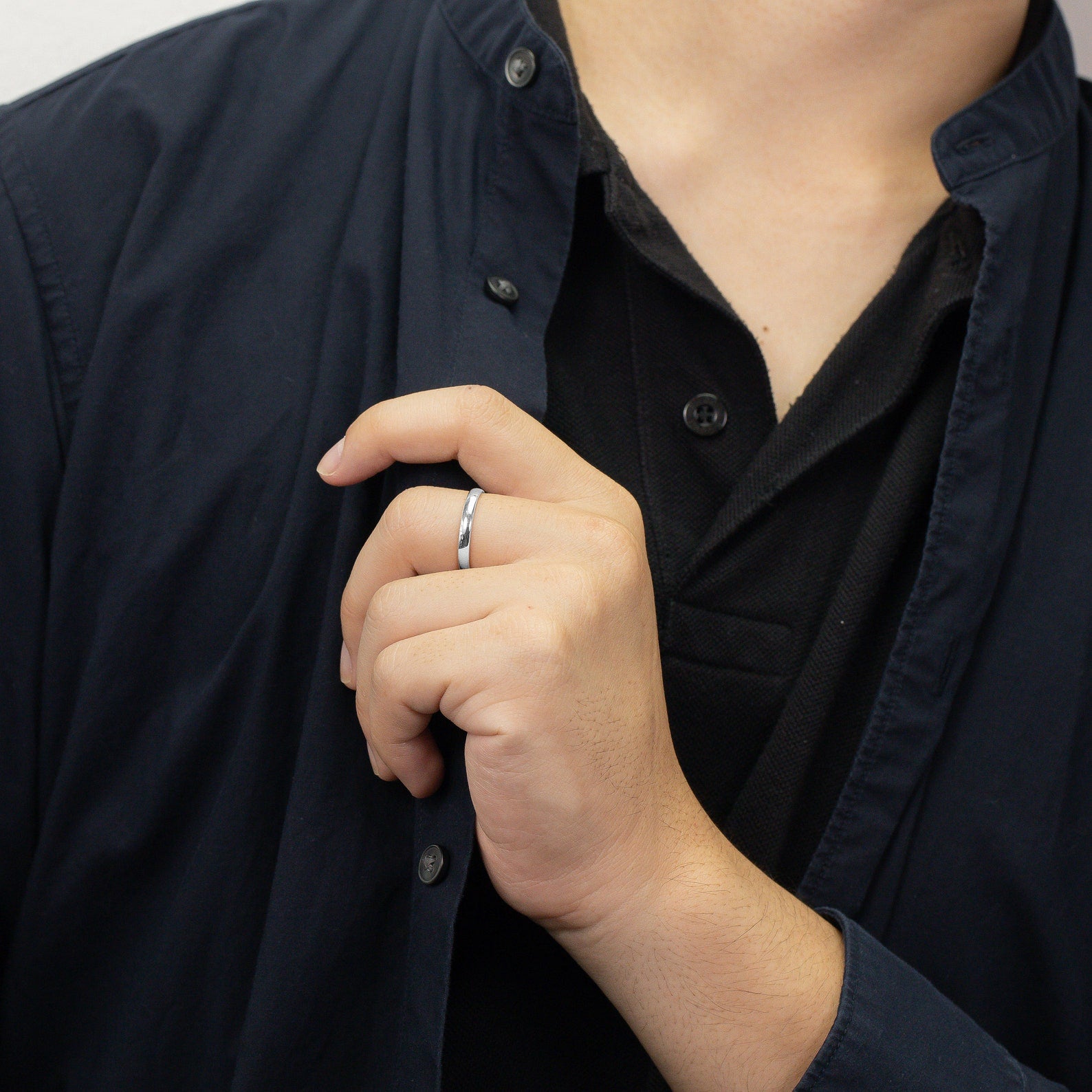 2.8MM Plain Band Wedding Ring, Comfort Fit Plain Wedding Band, Unique Wedding Band for Men, Minimalist Ring