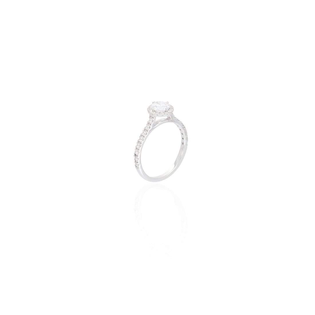 0.50 ct Diamond Halo Engagement Ring, Vintage Style Ring, Bridal Ring, Anniversary Ring Gift for Her