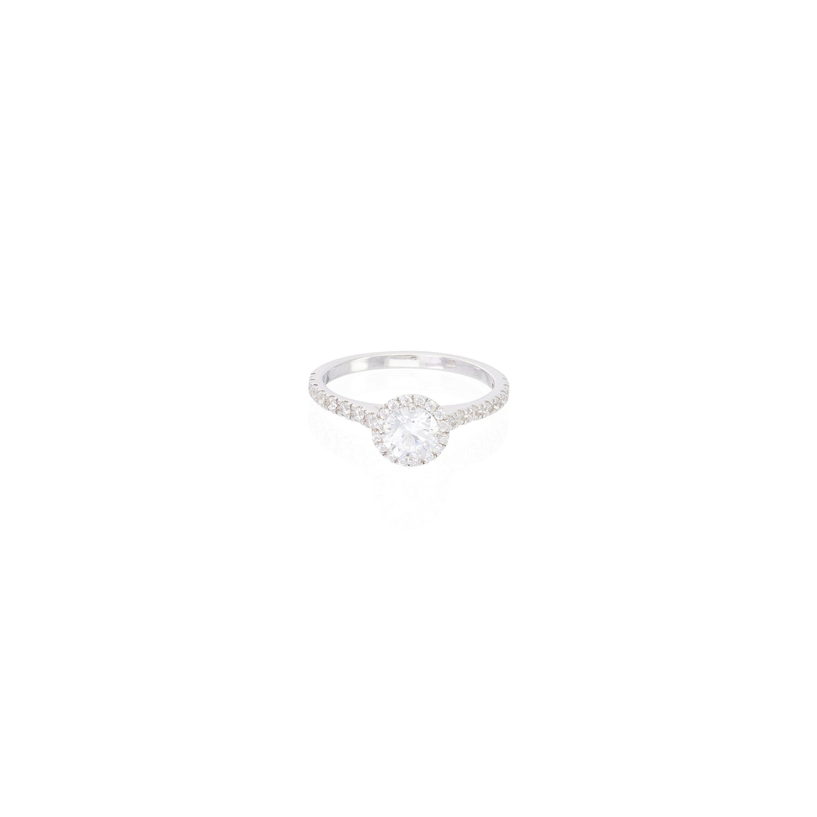0.50 ct Diamond Halo Engagement Ring, Vintage Style Ring, Bridal Ring, Anniversary Ring Gift for Her