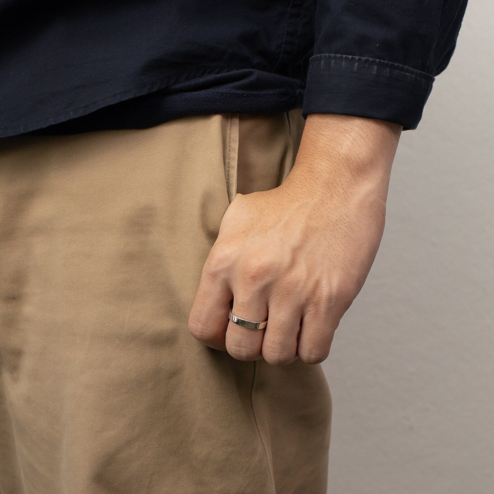 4.2mm Plain Wedding Band, Men’s Wedding Ring, Smooth Wedding Band, Unique Wedding Band, Unique Band