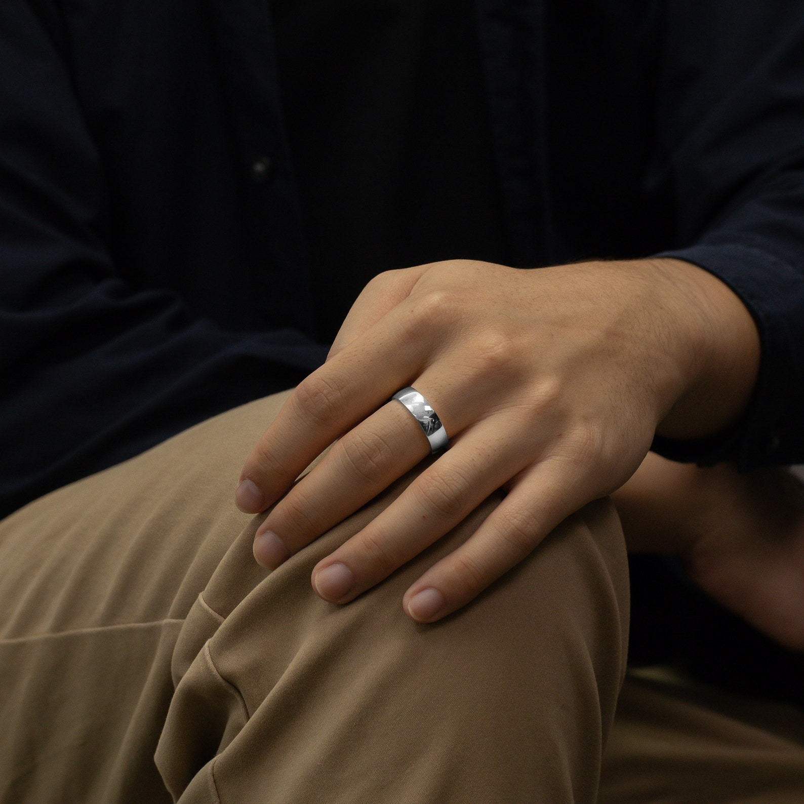 6.2MM Plain Band Wedding Ring, Comfort Fit Plain Wedding Band, Unique Wedding Band for Men, Smooth Wedding Band