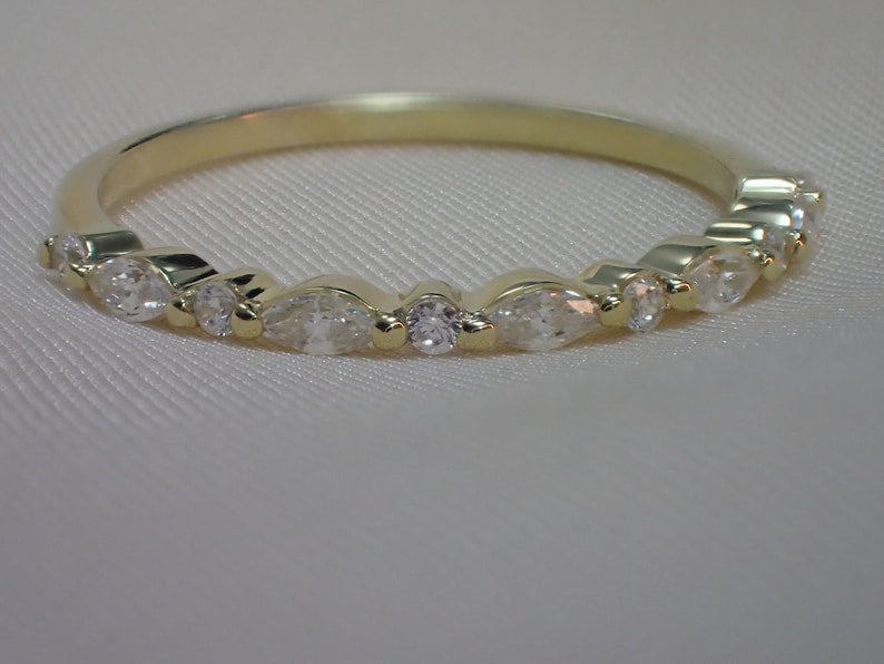 Ready to Ship Vintage Diamond Wedding Band, First Shipping Ring, Last Minute Band, In-stock Wedding Band, Ready to Ship Ring