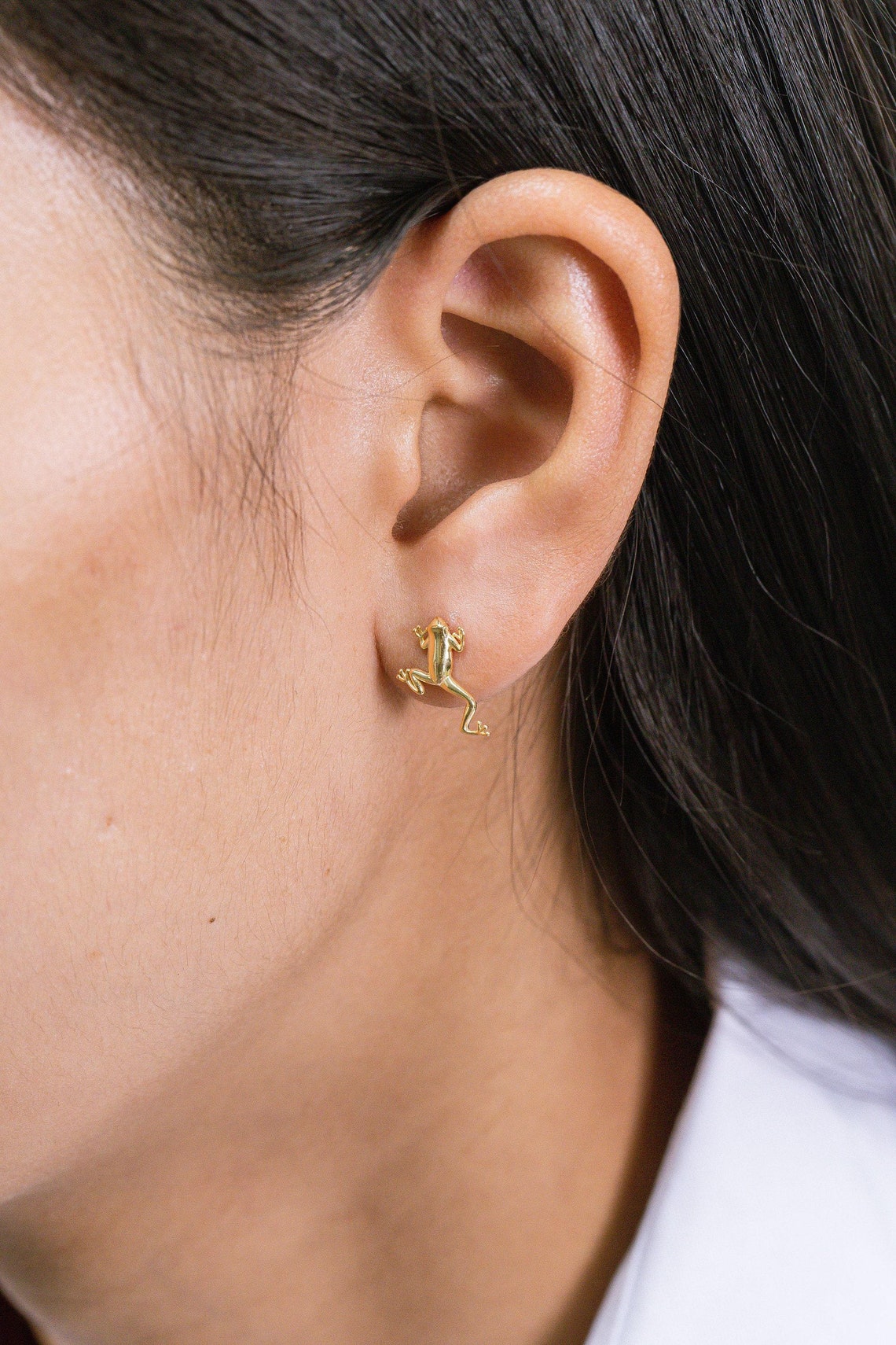 Frog Stud Earrings, Vintage Animals Earrings, Earring For Women, Jumping Frog Earrings, Gift for Her, Best Valentines Day Gifts for Her