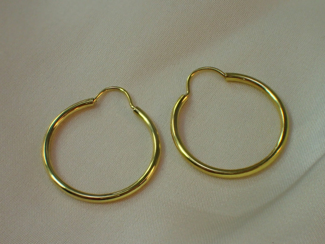 25 MM Minimalist Hoop Earring / Bridesmaid Gift / Earrings Gift for Women