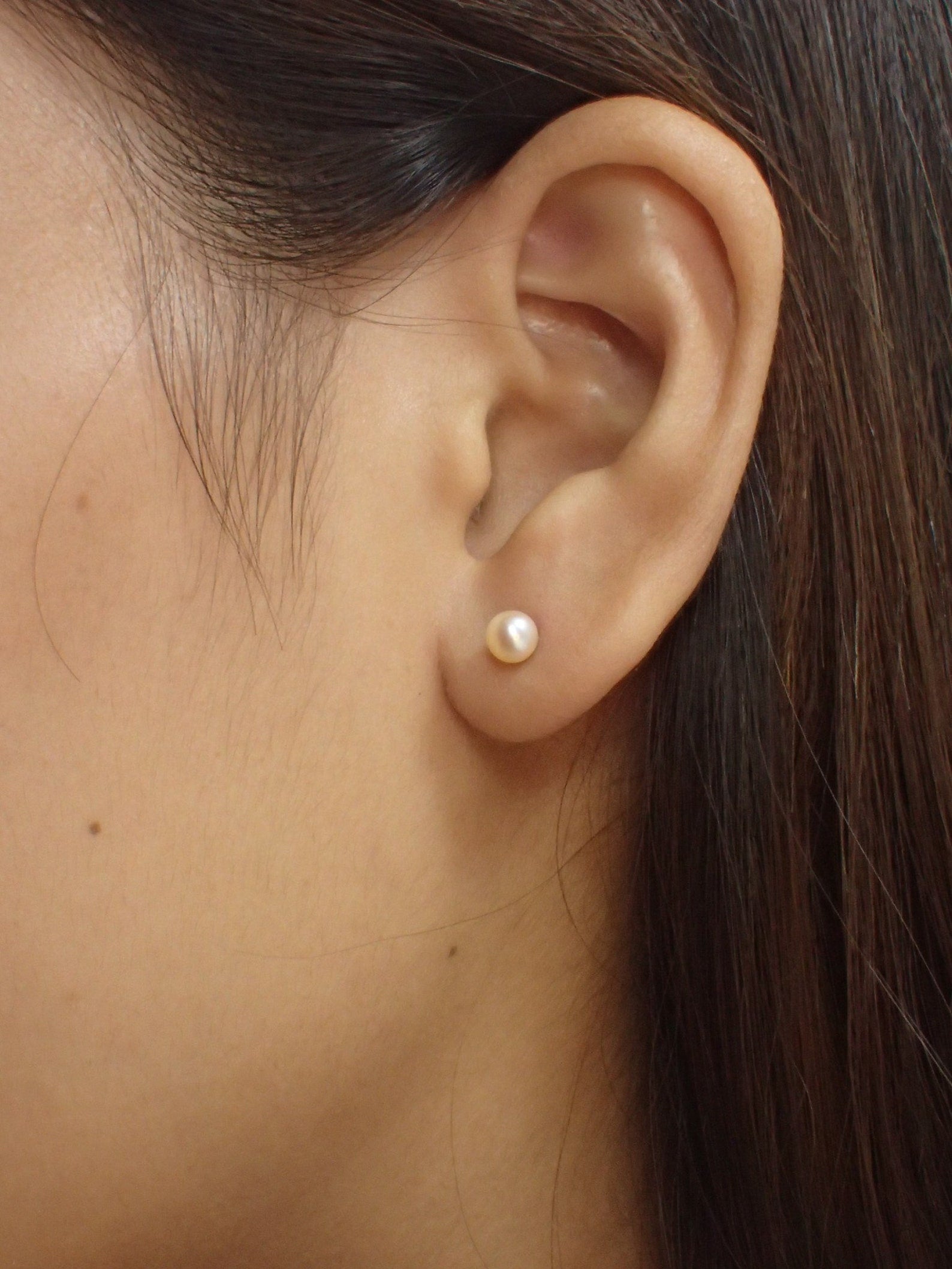 Sterling Silver Freshwater Pearl Earrings / Gold Plated Pearl Stud Earrings / Bridesmaid Gifts / Bridal Party Gift